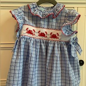 COPY - Smocked Crab Dress 3T